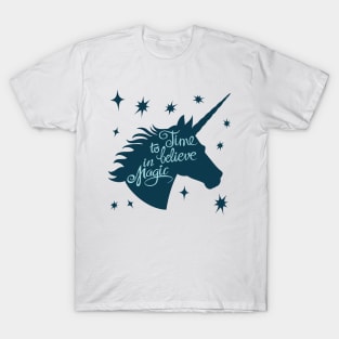 Time To Believe In Magic Unicorn T-Shirt